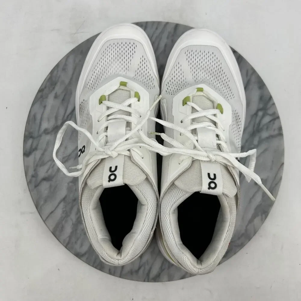 On Womens 11 Shoes White The Roger Spin Sneakers Lace Up Mesh Tennis 3WD11482260